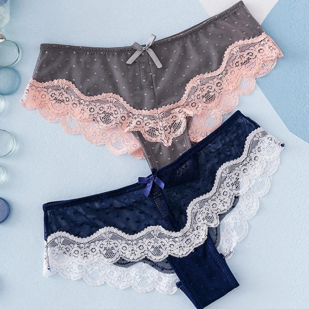 

Woman Underwear Sexy Lace Breathable Soft Lingerie Female Briefs Panty Sexy Transparent Underpants