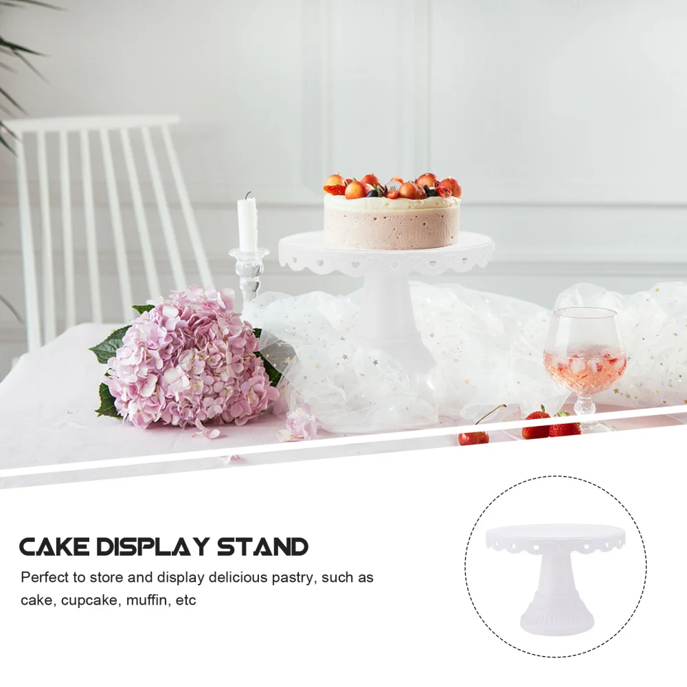 

1pc Elegant Cake Stand Round Cake Display Rack Party Wedding Cake Display Stand