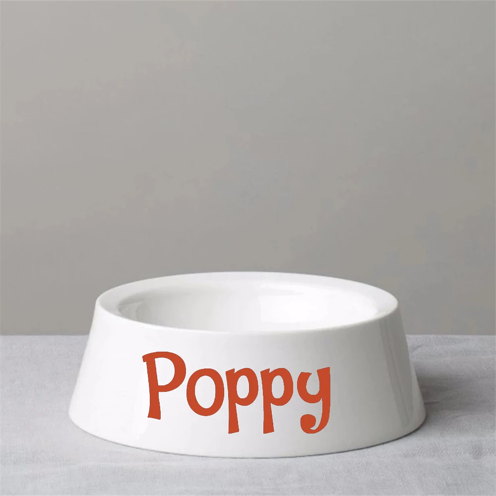 

Personalization Custom Pet Bowl Wall Decals Removable Murals Vinyl Pet Shop Poster Home Livingroom Decoration Stickers HJ0646