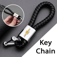 fashion car key ring metal leather emblem car styling key chain for chevrolet cruze captiva lacetti spark aveo orlando