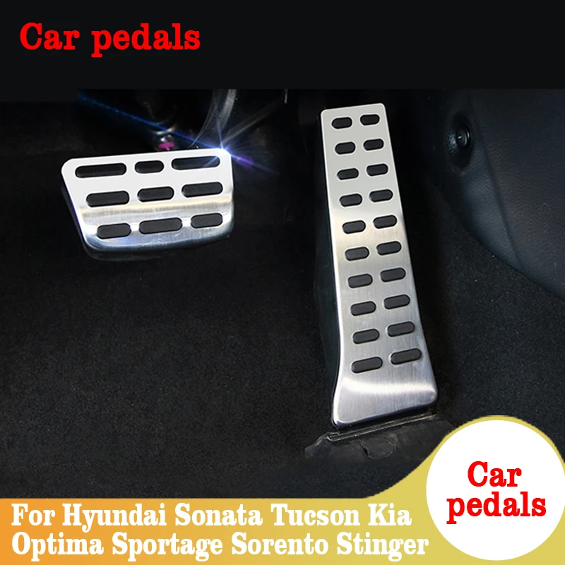 Автомобильные накладки на педали крышка для Hyundai Sonata Tucson Kia Optima Sportage Sorento Stinger