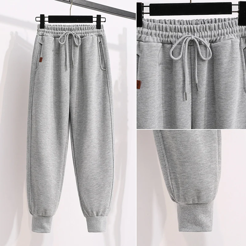 

Harajuku Baggy Joggers Wide Leg Sweat Pants Women Sport Trousers Plus Size High Waist Streetwear Korean Casual Pant Femme Spring