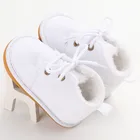 Ботинки меховые зимние для новорожденных девочек и мальчиков, на ремешке, на возраст 0-18 месяцев, 2020
