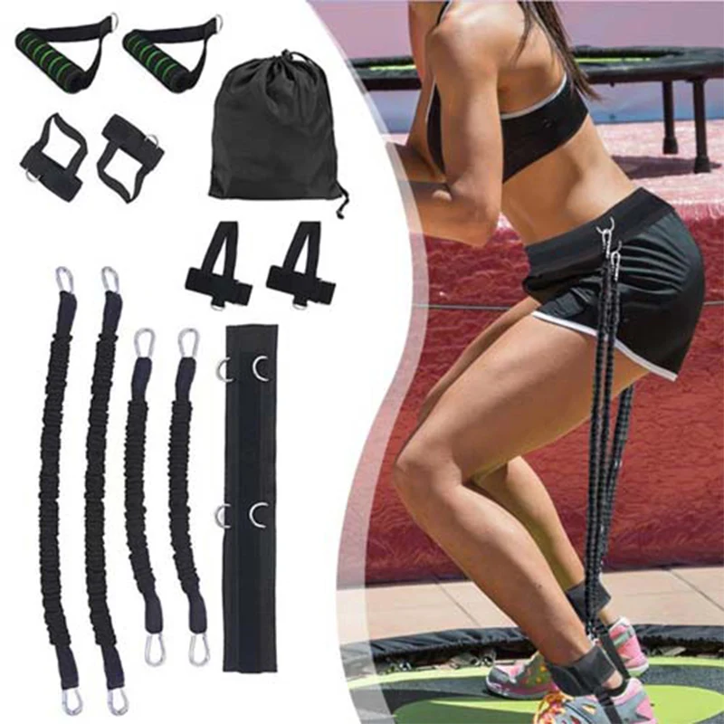 

High Full Body Resistance Trainer Sports Fitness Waist Leg Bouncing Training Resistance Bands Gym Stretching Kit DOG88