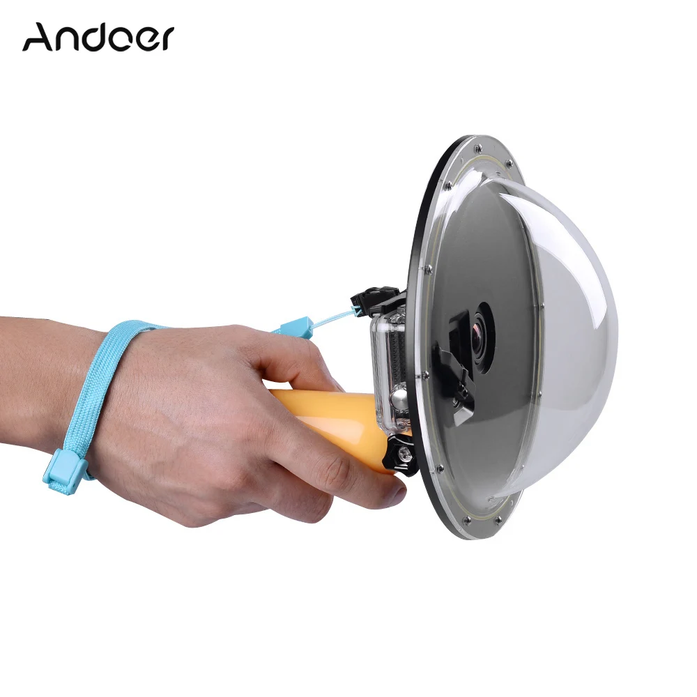 Andoer 6 &quotполукруглые Водонепроницаемый акриловая крышка Корпус объектив Dome Порты