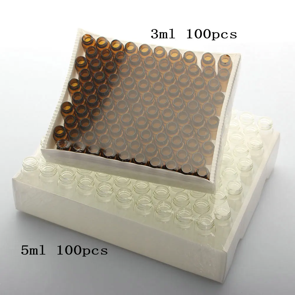 Прозрачная стеклянная бутылка-реагент 24 шт./лот 3 мл флакон для образцов