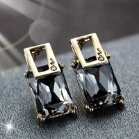 exquisite square rhinestone earring vintage statement earring fashion jewelry earrings for women gift wholesale new e2852019