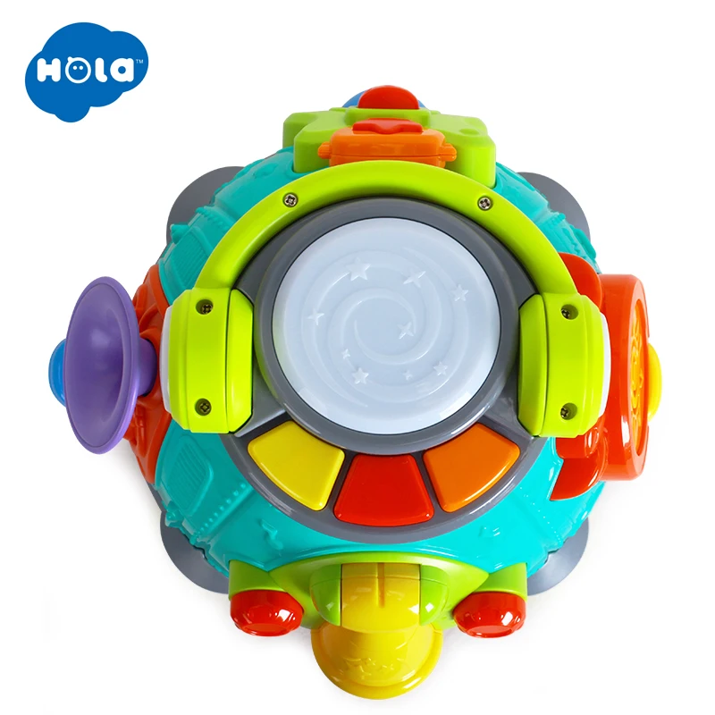 HOLA TOYS 3119 Детский Музыкальный барабан игрушки Обучающие развития музыкальная