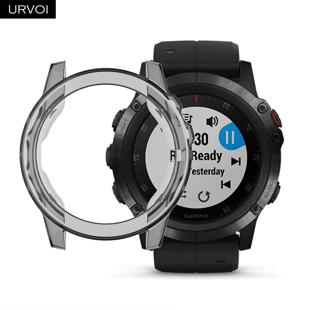 URVOI чехол для Garmin Fenix 5X Forerunner245 ТПУ протектор кристалл цвета Рамка Тонкий ультра