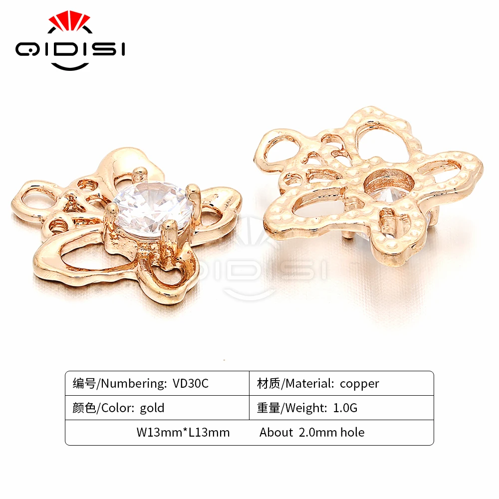 Бабочка кубического циркония ожерелье кулон аксессуары DIY Браслет Подвески