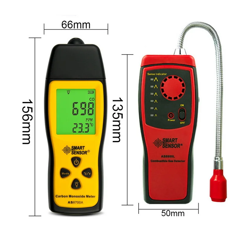 Детектор газа измеритель утечки легковоспламеняющегося газа|Газоанализаторы| |