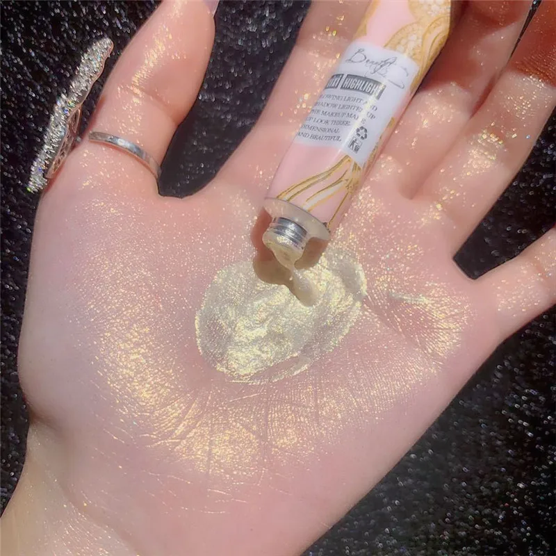 Жидкий Макияж хайлайтер бронзер мерцающий Блестящий консилер для лица