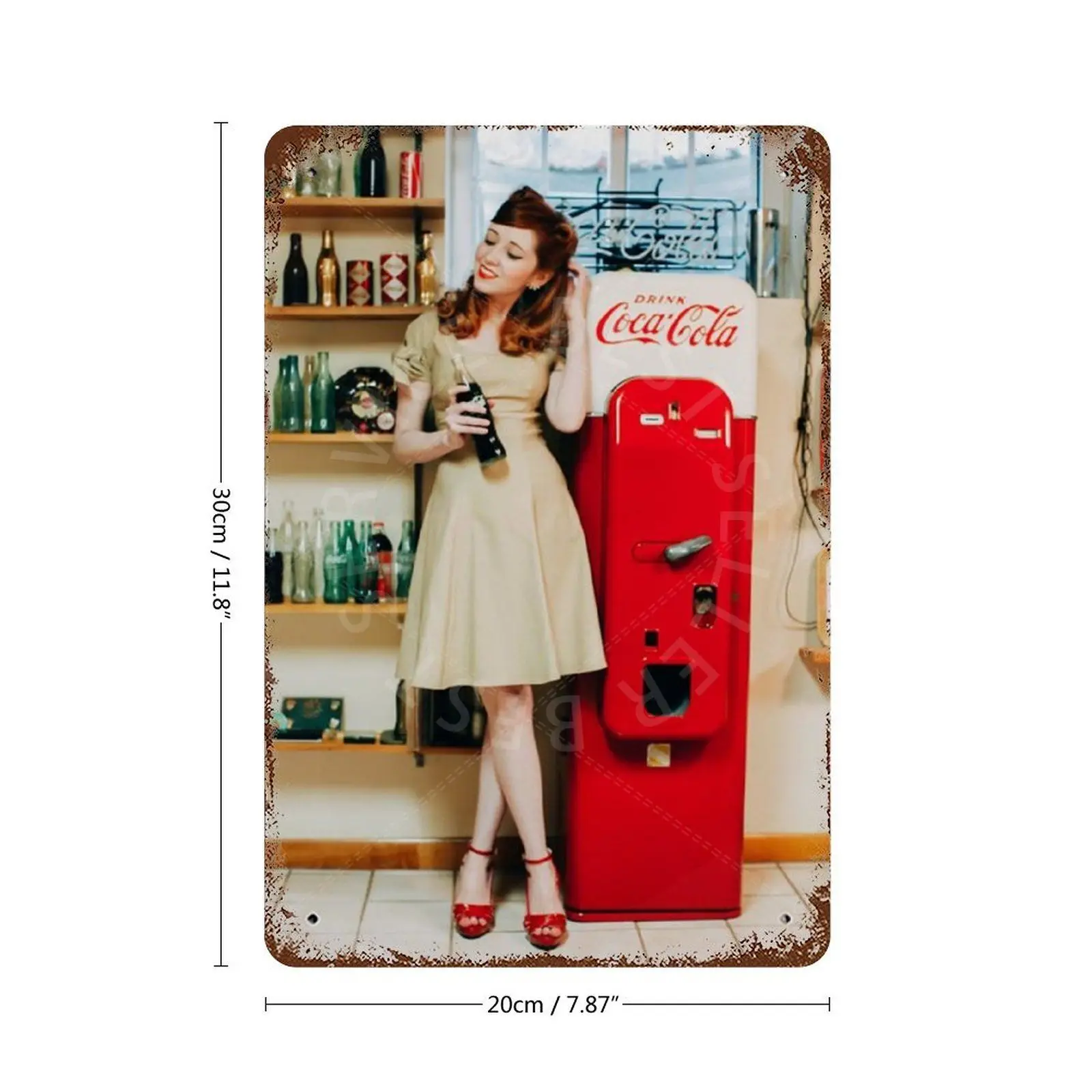 

Pin Up Girl Vintage Metal Tin Signs Plaque Wall Poster Retro Plate Iron Painting Bar Club Pub Home Decor