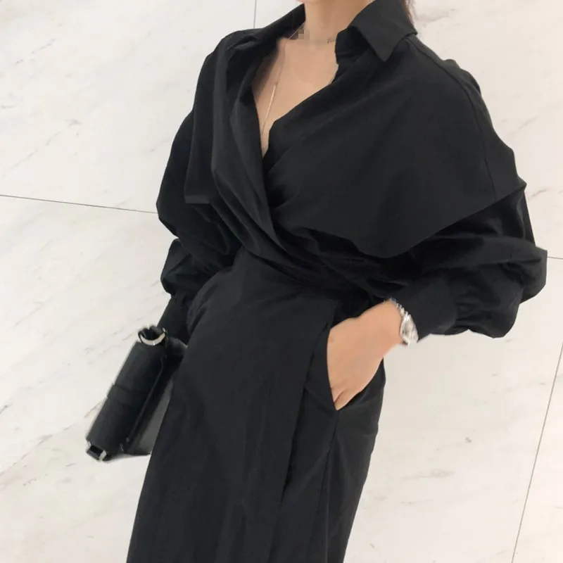 CHICEVER однотонное платье с высокой талией на шнуровке для женщин разрезом подоле