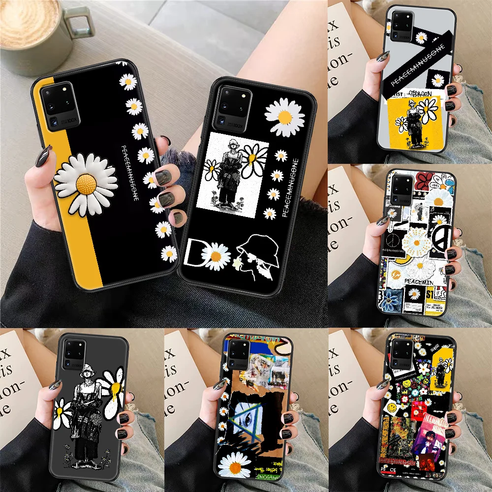 G-DRAGON PEACEMINUSONE Chrysanthemum чехол для телефона Samsung Galaxy Note 4 8 9 10 20 S8 S9 S10 S10E S20 Plus UITRA Ultra black |