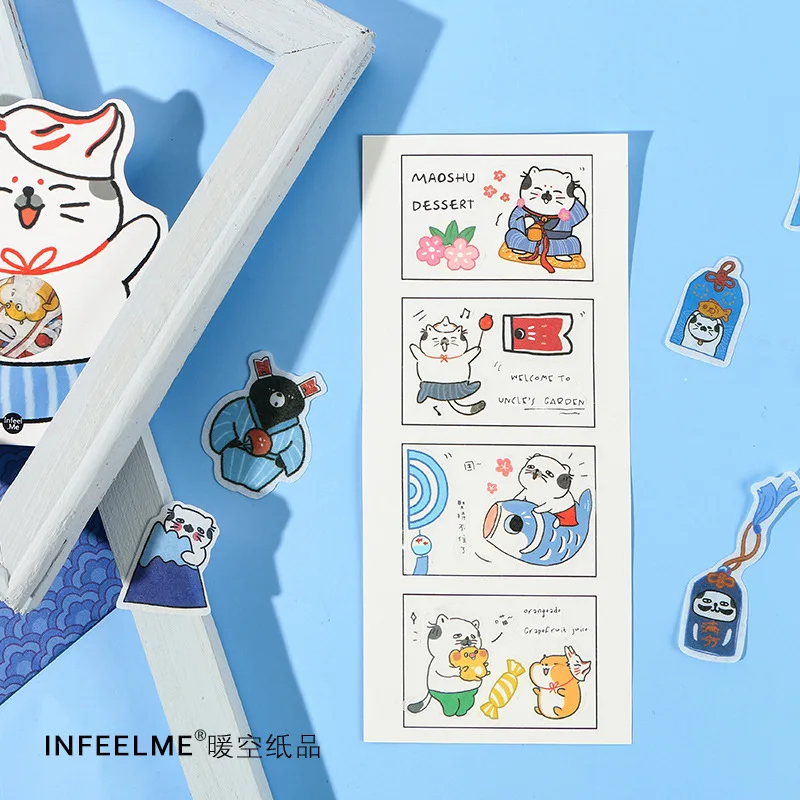 40 шт./упак. Kawaii Cat Japanese Decoration стикер для канцелярских товаров Diy Ablum дневник в стиле