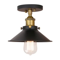permo vintage industrial flush mount light 1 light mini ceiling light with 8 1 inches light shade