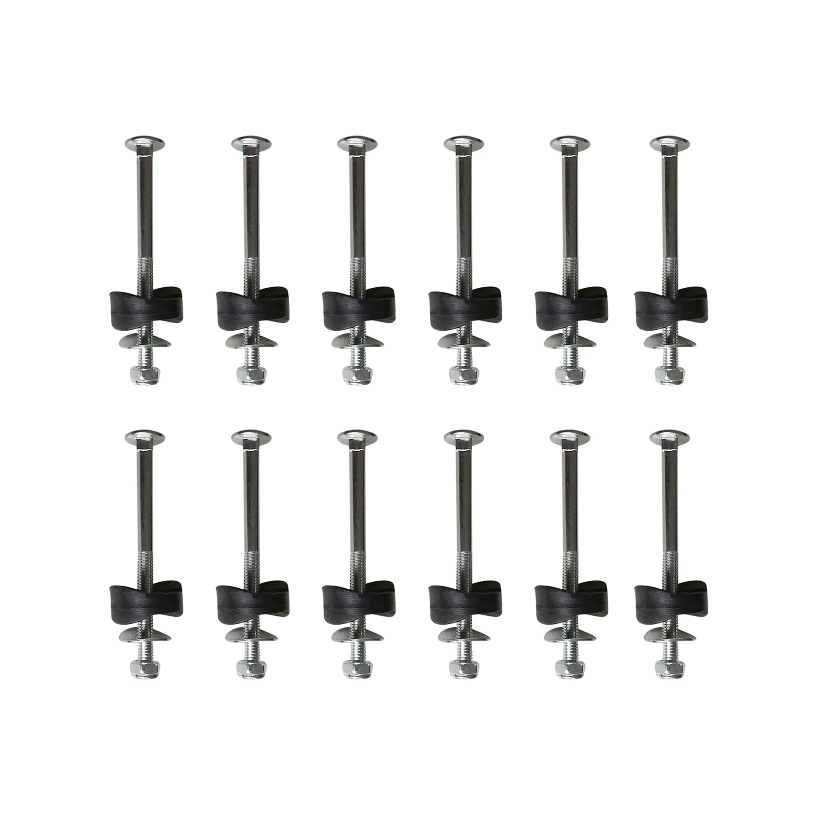 

12pcs iron+ABSGalvanized Accessories Tube Fixing Nut Railing Trampoline Screws Stability Tool Outdoor Unassembled Practical