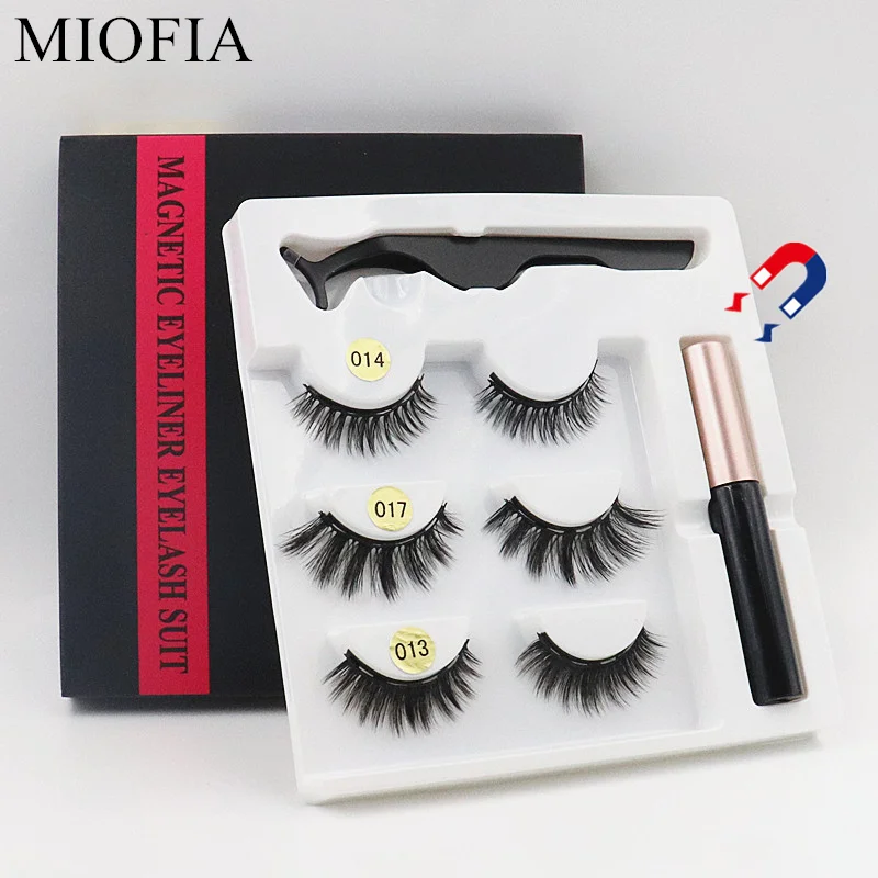 3 пары/коркор. набор магнитных ресниц магнитные пинцеты подводки для глаз