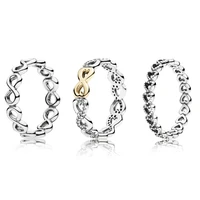 925 sterling silver ring charms diy infinite circle of love 925 ring for women jewelry