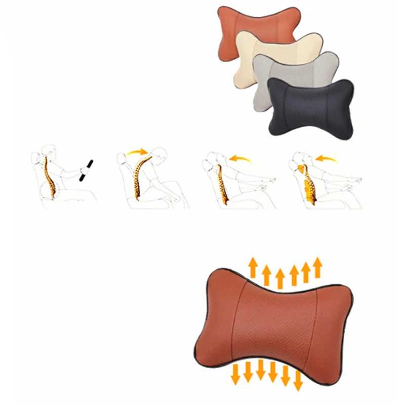 1X Car Seat Neck Pillows Headrest For Alfa Romeo 147 156 159 Alfetta Berlina Brera Mito Giulia Milano |