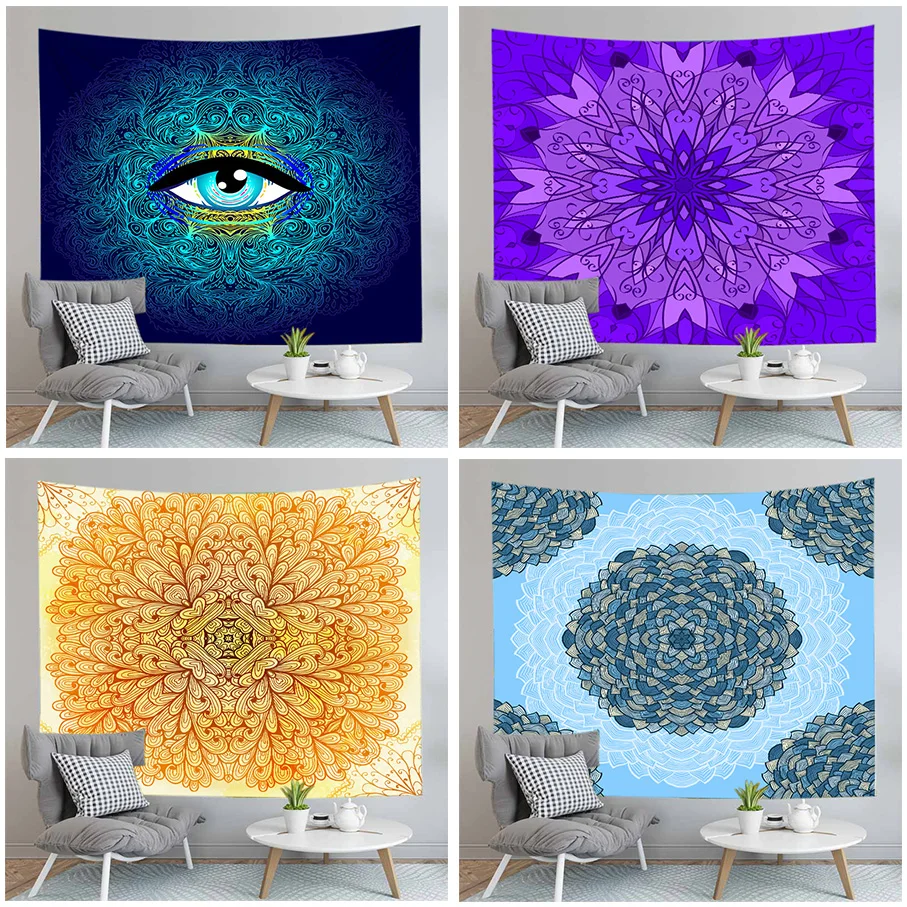 Индийский богемный гобелен настенный ковер песчаный пляж пледы ковры Одеяло