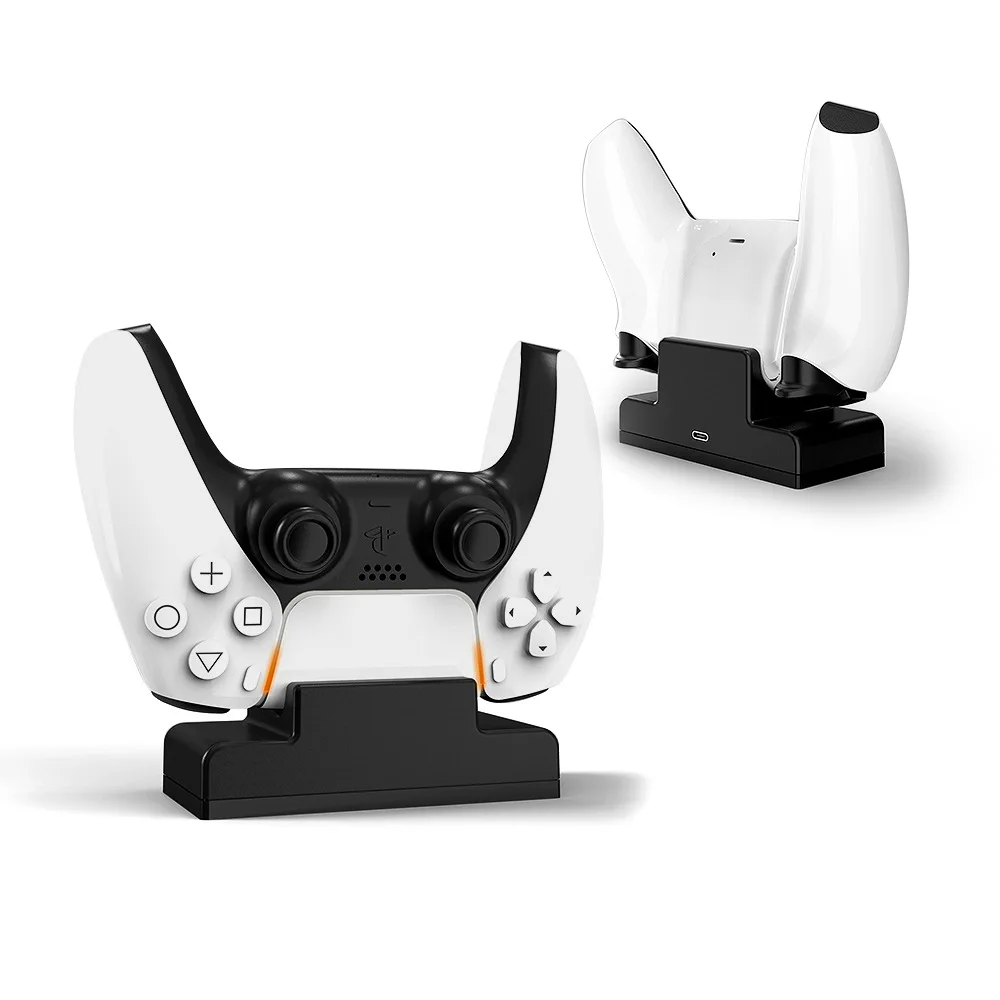 for playstation5 game controller charger dock station portable dual gamepad charging stand for ps5 gamepad accessories free global shipping