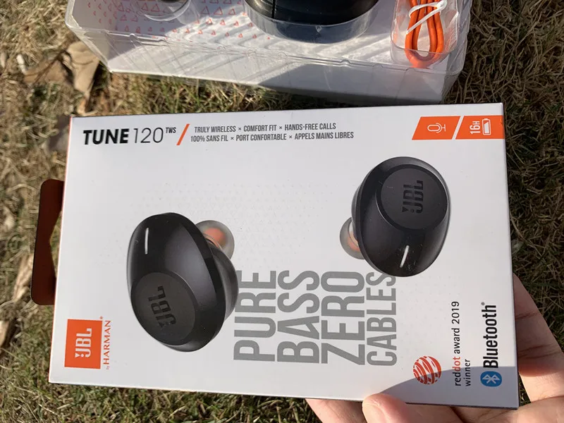 JBL T120TWS настоящие беспроводные Bluetooth наушники TUNE 120 TWS стерео наушники бас звук наушники гарнитура с микрофоном зарядный чехол