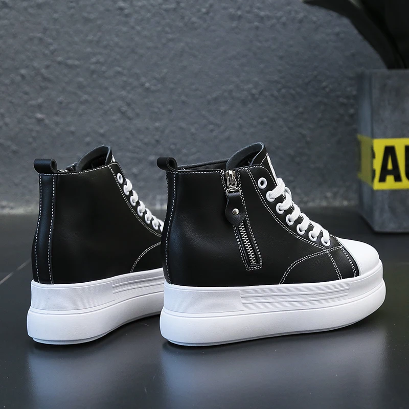 Fujin/женская повседневная обувь визуально увеличивающая рост Женские кроссовки