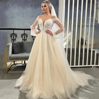 eightree white wedding dresses off the shoulder bridal dress sexy appliques floor length princess wedding ball gowns plus size