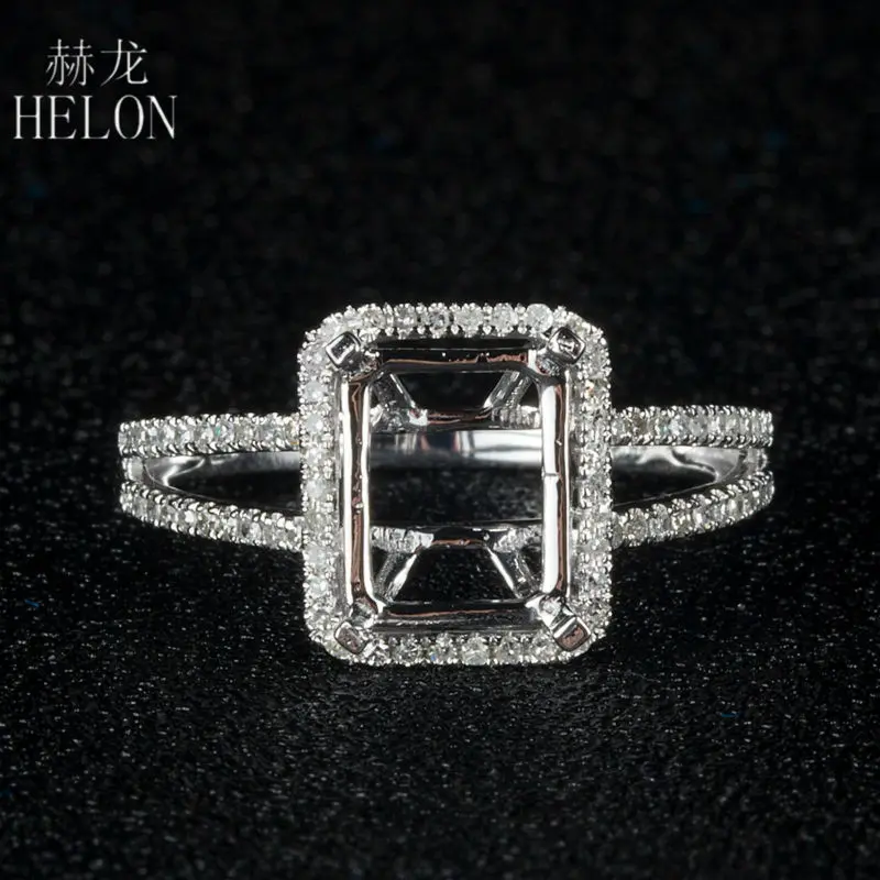 Женское кольцо с натуральными бриллиантами HELON белое золото 14 к 0 3ct ювелирное