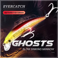 evercatch ghosts sinking minnow rattling jerkbait fake fish artificial chatterbait for bass pike perch trout fishing tackle lure