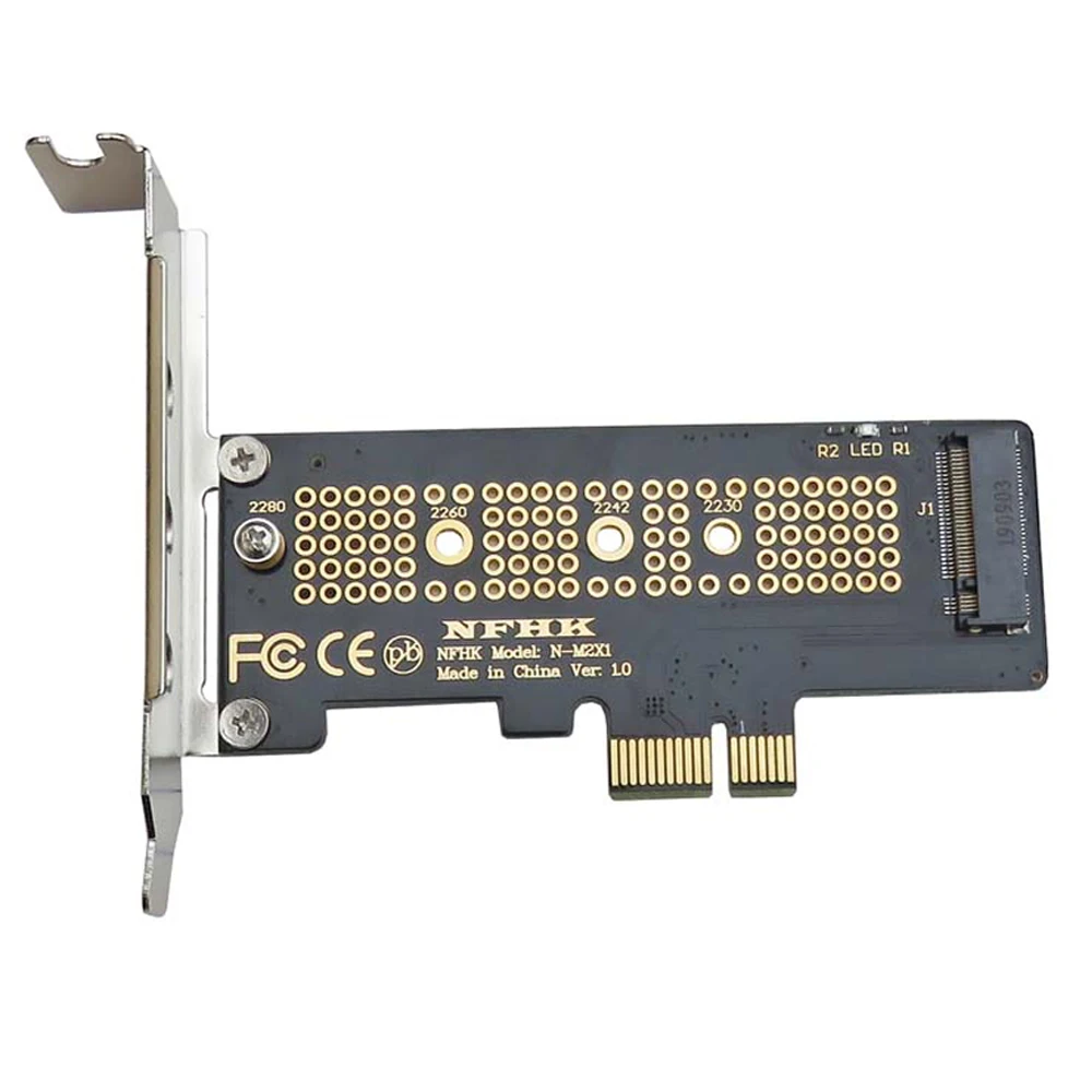 nvme pcie m 2 ngff ssd на pcie x1 адаптер карты pcie x1 на m 2 с