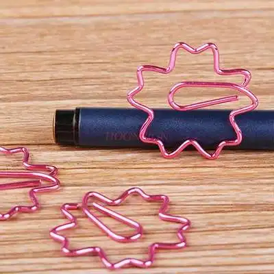 100 шт Сакура бумажный зажим мультфильм завод | Канцтовары для офиса и дома