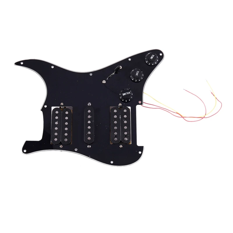 Загруженная Предварительно Проводная электрогитара маркер 11 отверстий Hsh пикапы