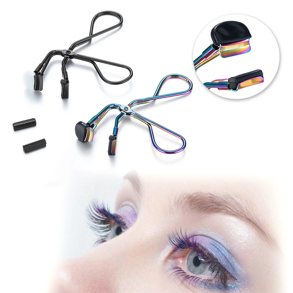 Регулируемые Портативные щипцы для завивки ресниц из нержавеющей стали