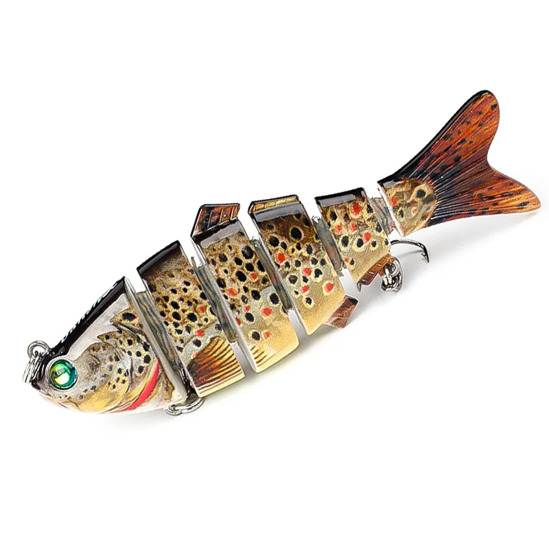 1pc Swimbait Wobblers Pike Fishing Lures Artificial Multi Jointed Sections Hard Bait Trolling Carp Tools | Спорт и развлечения