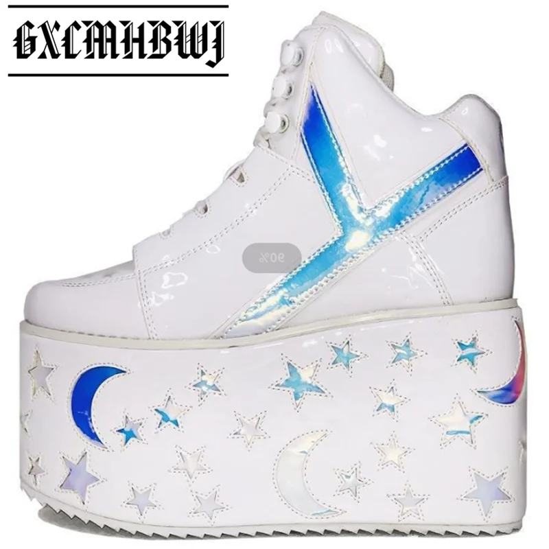 

Женские туфли с блестками GXCMHBWJ, уникальные туфли на плоской платформе, на танкетке, с круглым носком, на шнуровке, с жемчугом, милые розовые п...