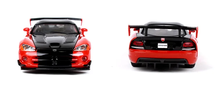 Модель автомобиля Bburago 1:24 Dodge Viper, Модель гоночного автомобиля, модель автомобиля из сплава, коллекция украшений, Подарочная игрушка