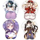 Новый аниме коврик для мыши Genshin ударный двухсторонний Водонепроницаемый маленький коврик для мыши игровой кавайный игровой коврик для мыши Xiaomi Официальный магазин