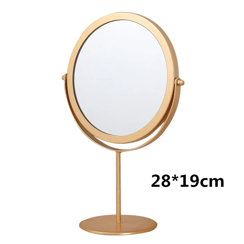 Портативные Золотые декоративные зеркала зеркальные украшения для макияжа и