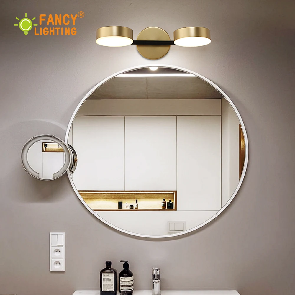 (Бесплатная 220V светильник источник) современный 1/2 /3 головы led настенный