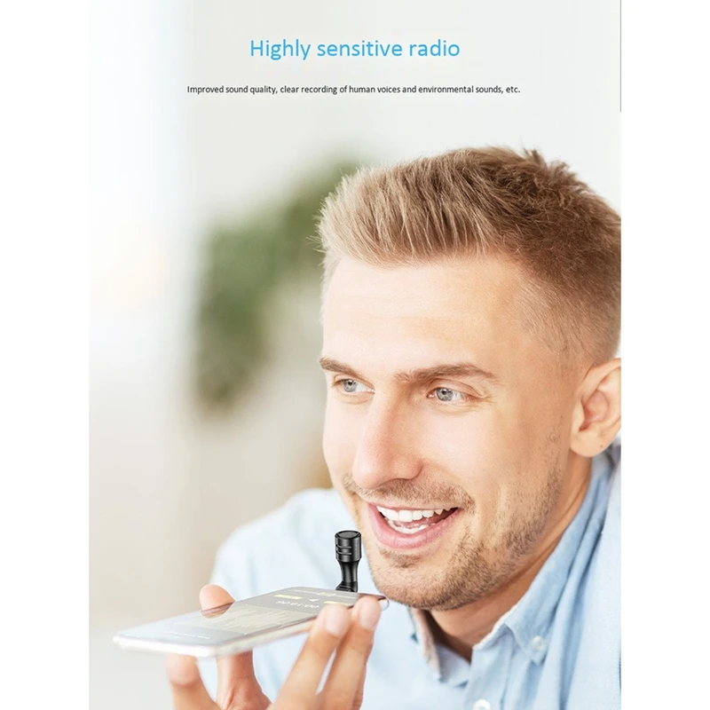 

LEDISTAR Smartphone Microphone Condenser Mic Mini Active Noise Reduction Sensitive Mic