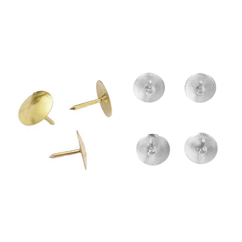 200 шт. пробковая доска фото нажимные булавки для большого пальца 100 золотой и