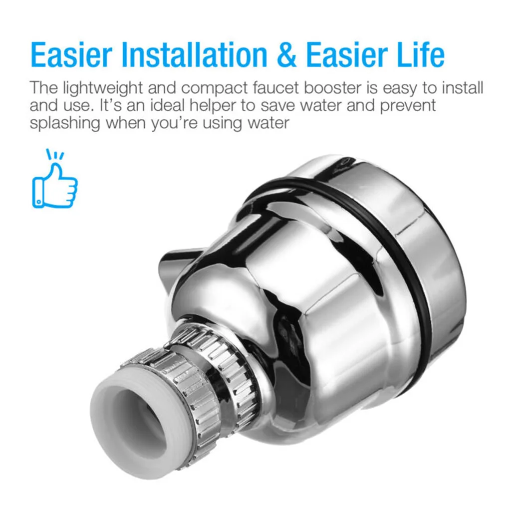 

Nozzle Water Faucet Sprayer Rotating Movable Kitchen Water Saving 3-mode
