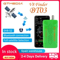 gtmedia v8 finder bt03 satellite finder meter with android app for dvb s2 ws 6933 ws6906 russain digi satellite receiver device