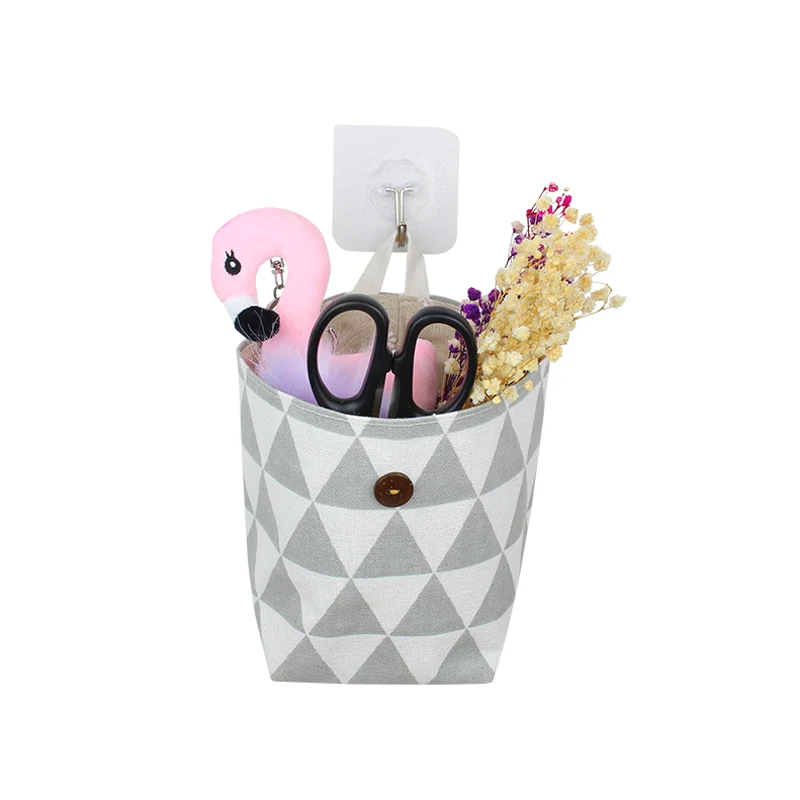 

Storage Bag Wall Door Hanging Organizer Home Decoration Small Pocket Bathroom Holder Office Desktop Decor Supplies Bag Organiser