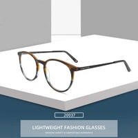nonor classic circular eyeglasses acetate frames men designer optical glasses circle shelf metal blend fashion women spectacles