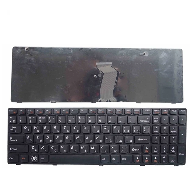 Русская клавиатура для ноутбука LENOVO G580 Z580A G585 Z585 G590 Z580 RU замена на рамку |