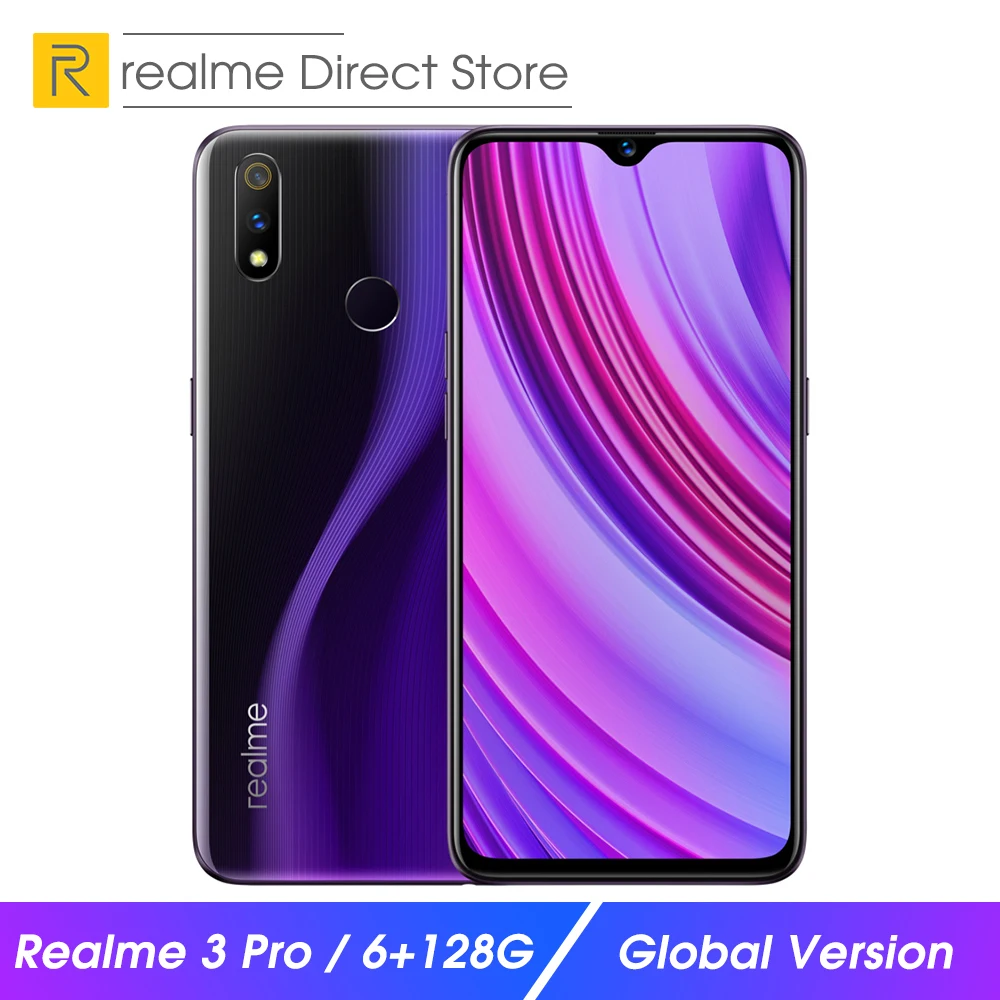 Глобальная версия OPPO realme 3 pro 6 ГБ ОЗУ 128 Гб ПЗУ смартфон дюймов 4045 мАч двойная